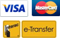 Accepted payment methods include Visa, American Express and Mastercard